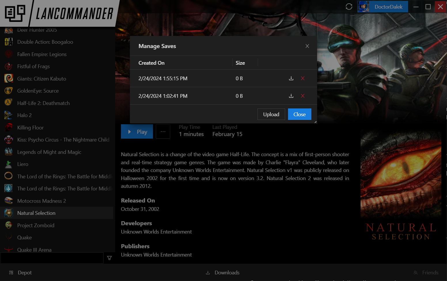 Launcher Save Management